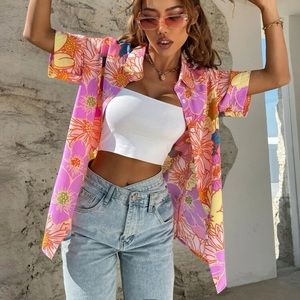 Floral print blouse